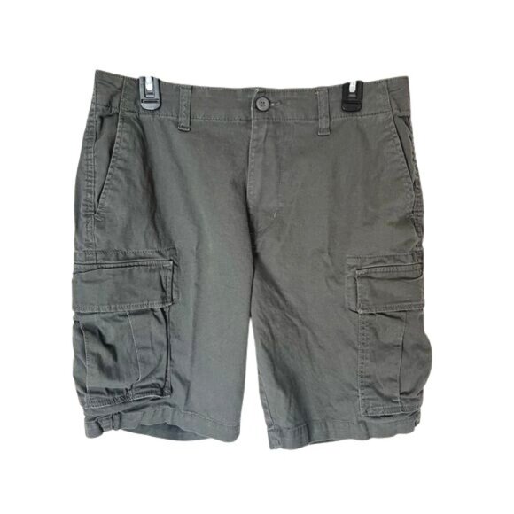 Old Navy Mens Lived-In Straight Cargo Shorts Built-In Flex Size 34 - Picture 2 of 9